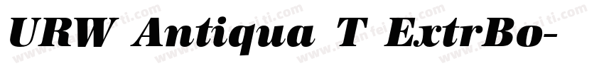 URW Antiqua T ExtrBo字体转换